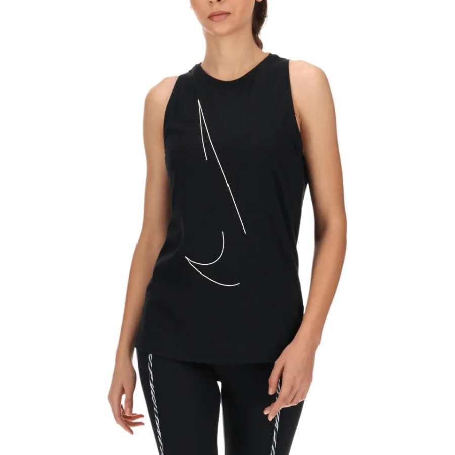 Nike Nike Sleeveless Sports Shirts Women's Black Straight Fit