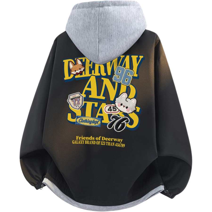 DEERWAY DEERWAY Jackets Unisex Hooded Moderate Mock Two Piece