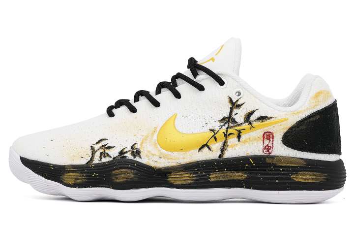 Nike Nike Hyperdunk 2017 Fearless Cushioning Abrasion Resistant Slip Resistant Low top Basketball Shoes Men's White