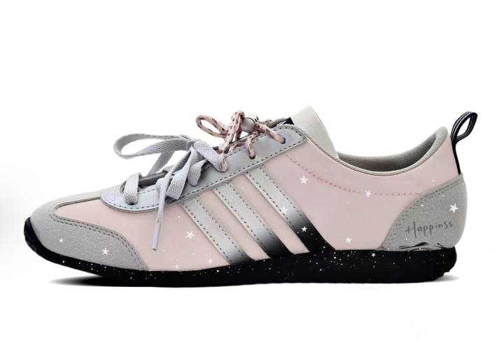 Adidas Adidas VS JOG 2.0 Height Increasing Low top German Army Trainers Unisex Peach Pink