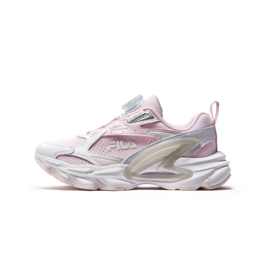 FILA KIDS PERFORMANCE FPH Synthetic Leather, Textile Breathable Support Low top Running Shoes Pink White Kids'