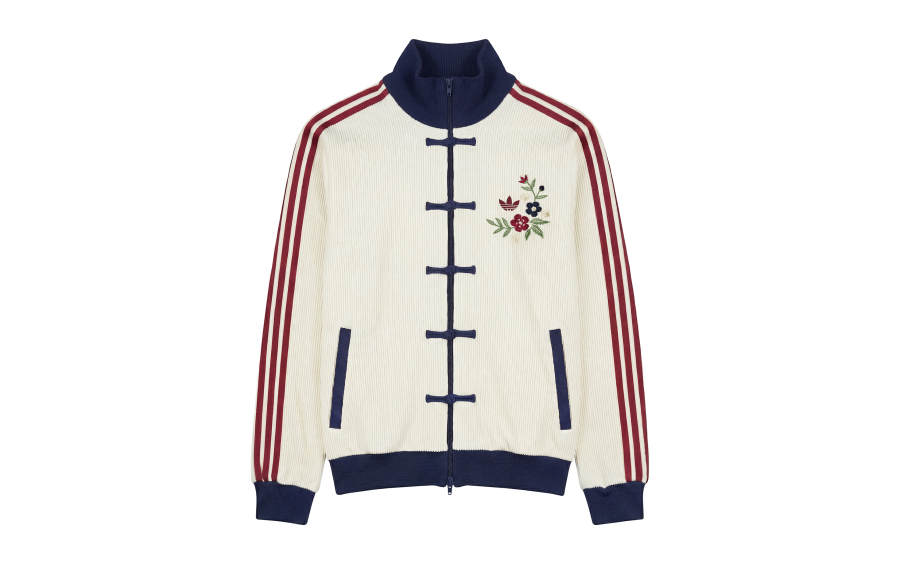 Adidas Originals Jackets Unisex Ivory Stand Collar Moderate Other