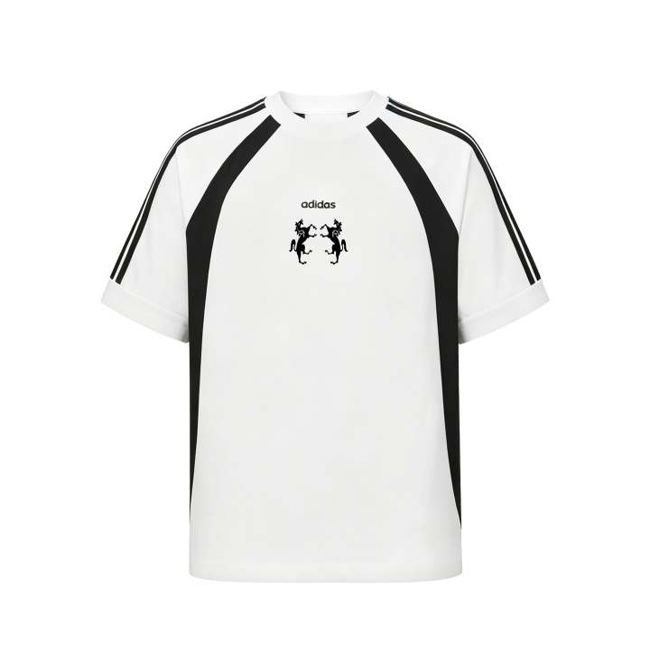 Adidas Adidas T Shirts Unisex White Crew Neck Moderate Straight Fit