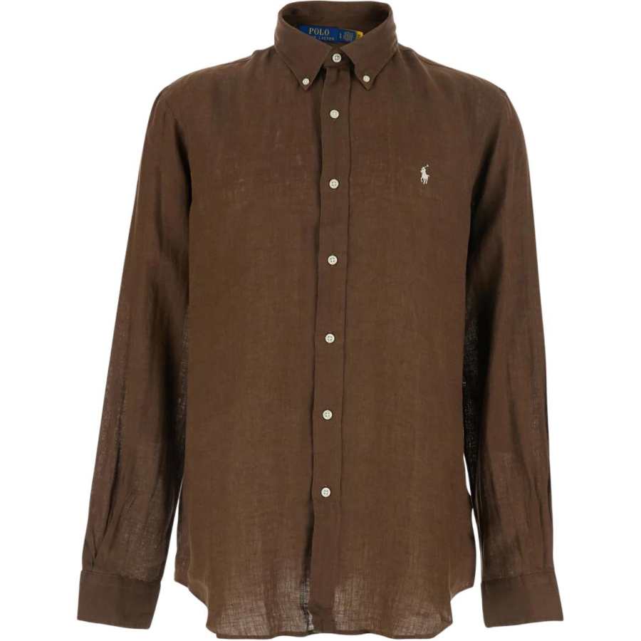 Polo Ralph Lauren SS26 Shirt Regular Men's Brown