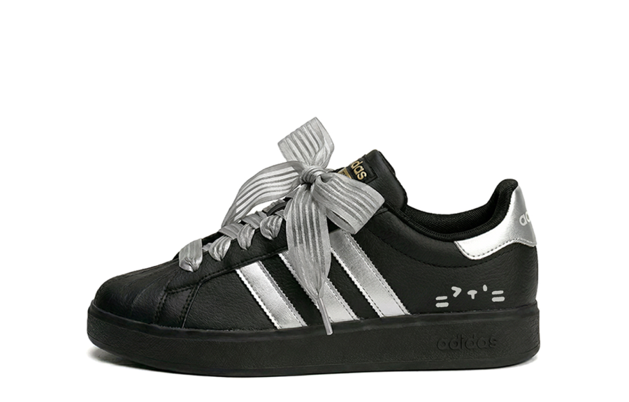 Adidas Adidas Street Talk Cushioning Coverage Abrasion Resistant Low top Skateboard Shoes Women's Black Silver