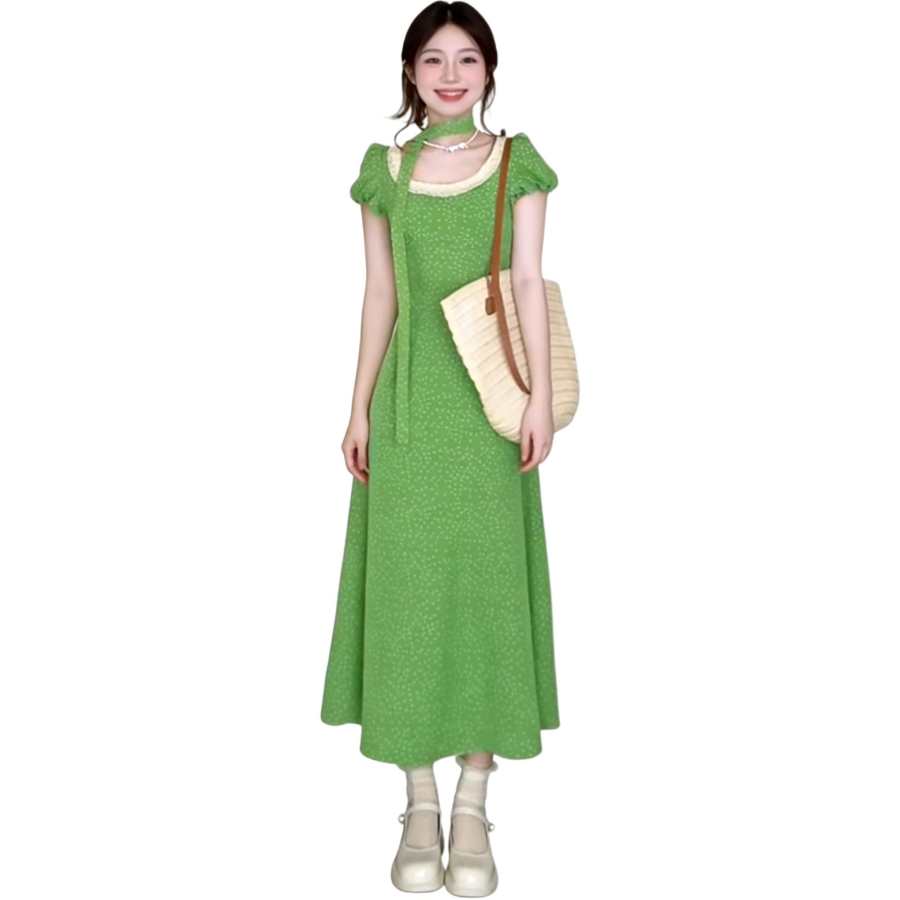 VENICEW Short Sleeved Dress Women's