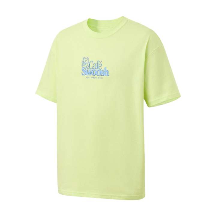 Nike Nike Swoosh T Shirts Men's Green Crew Neck Moderate