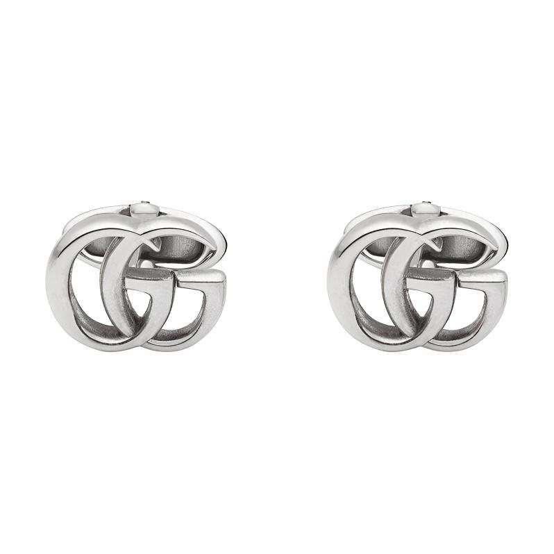 GUCCI GG Marmont 925 Sterling Silver Cufflinks Men's Silver