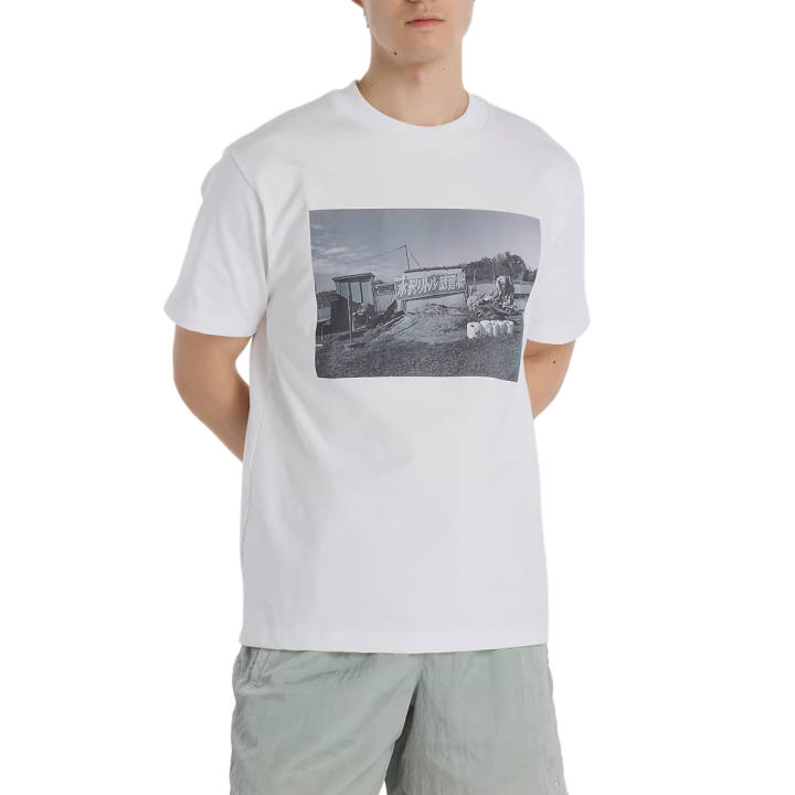 New Balance New Balance T Shirts Men's White Crew Neck Moderate