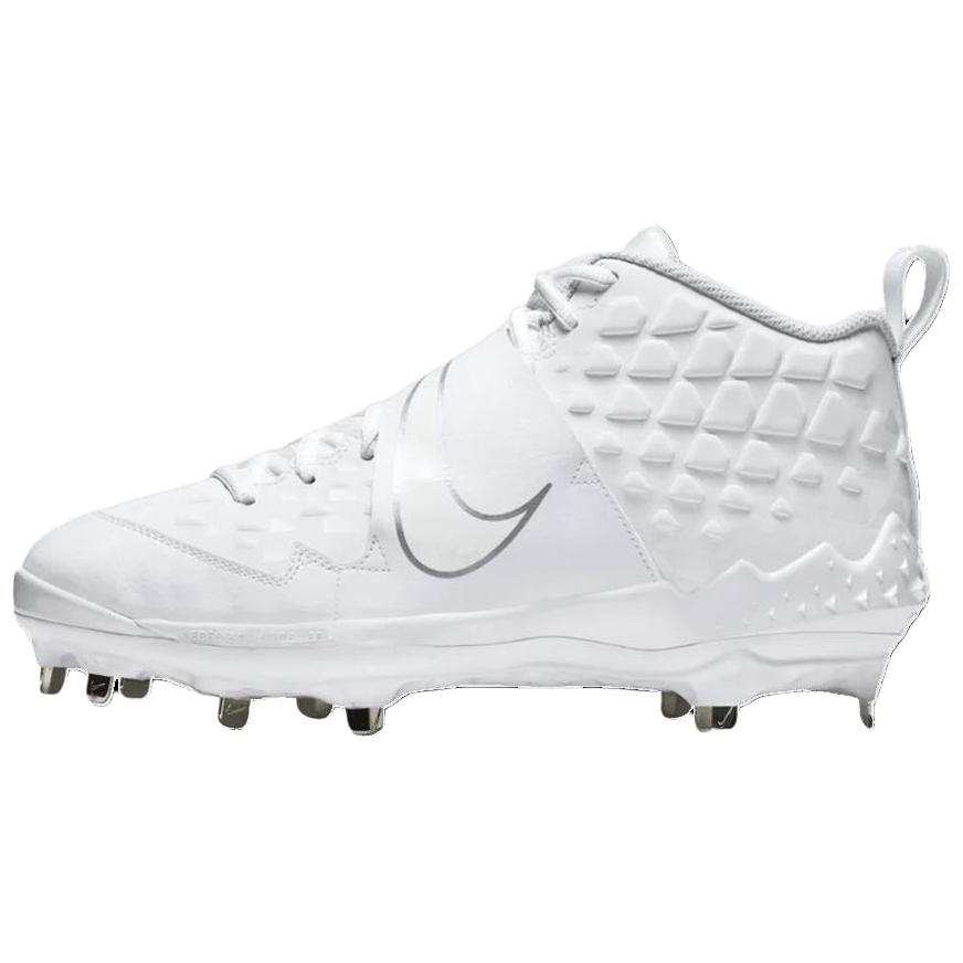Nike Nike Force Air Trout 6 High Top Upper Height Baseball Shoes Unisex White
