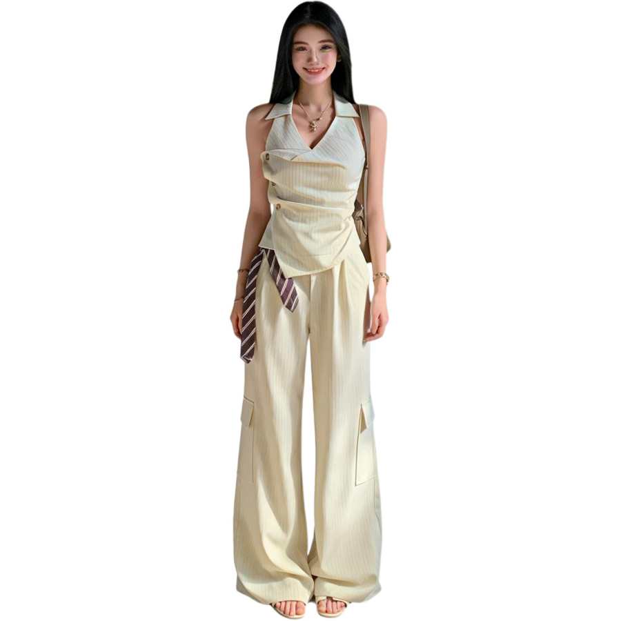 JBBCN Casual Suits Women's V Neck Moderate Long