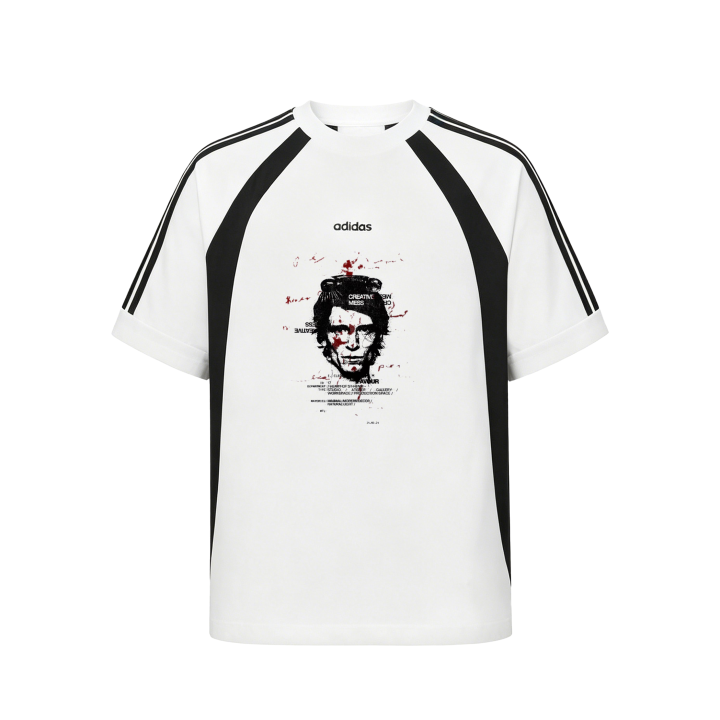Adidas Adidas T Shirts Unisex White Crew Neck Moderate Straight Fit