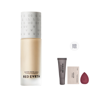 Red Earth Condensed Star Herbal 3 Liquid Foundation No Transfer Hydrating Concealing Dry Skin 30ml
