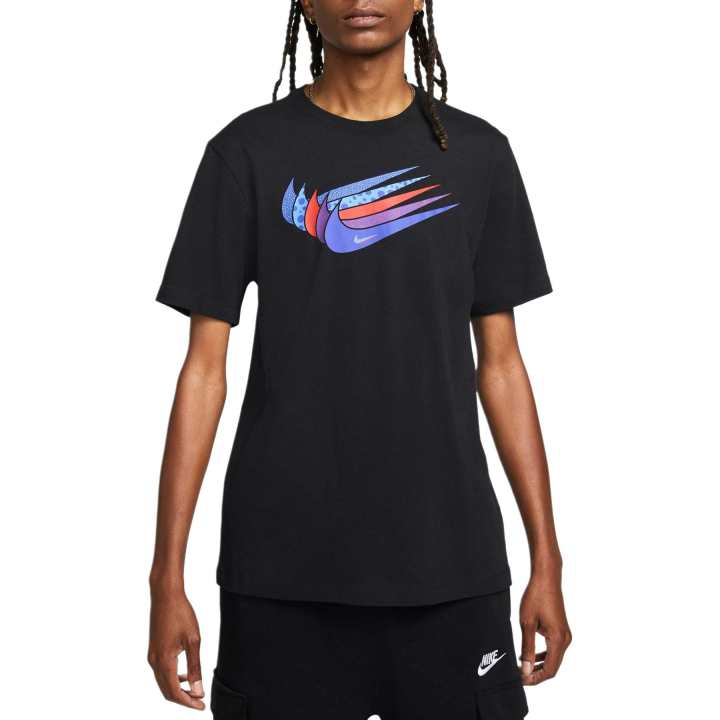 Nike Nike Swoosh T Shirts Men's Black Crew Neck