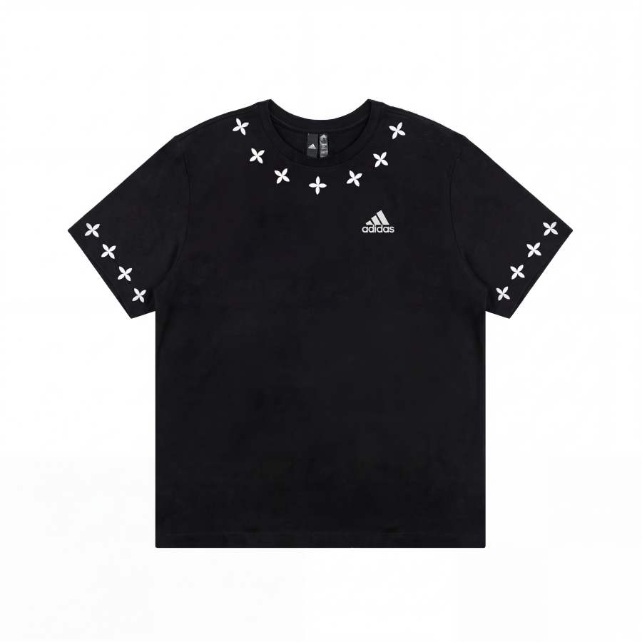 Adidas Adidas T Shirts Unisex Black Crew Neck Moderate Straight Fit