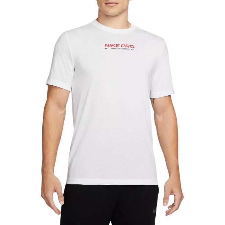 Nike Nike PRO DRI FIT T Shirts Men's White Crew Neck