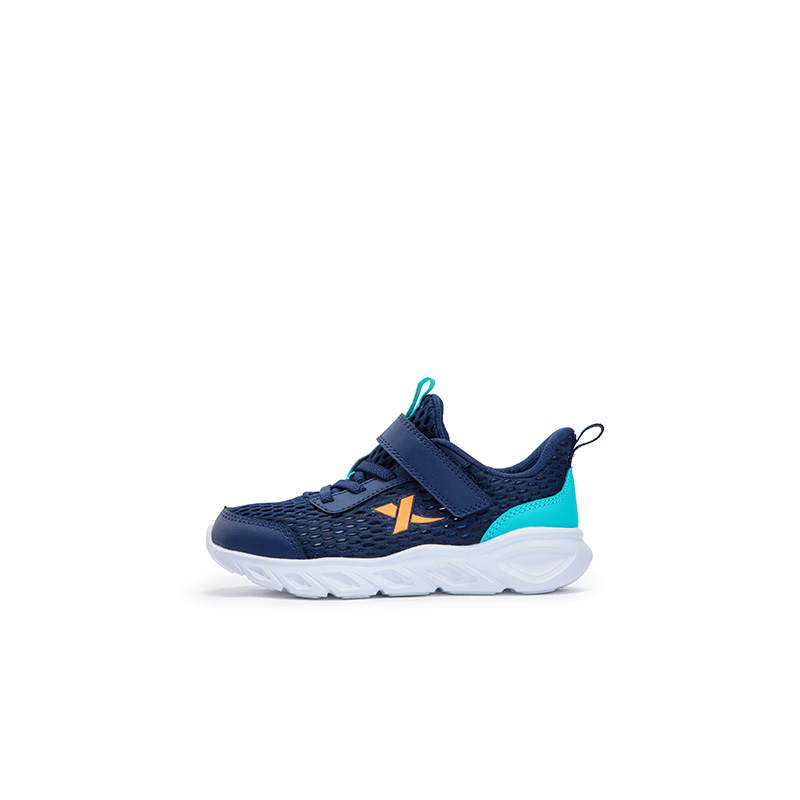 XTEP Slip Resistant, Abrasion Resistant, Breathable Low top Running Shoes Dark Blue Bay Blue Teenagers