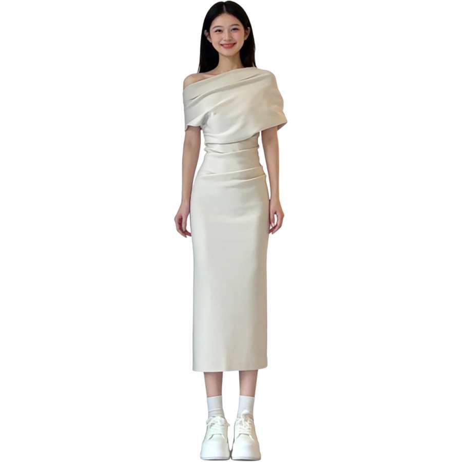 VENICEW Short Sleeved Dress Women's