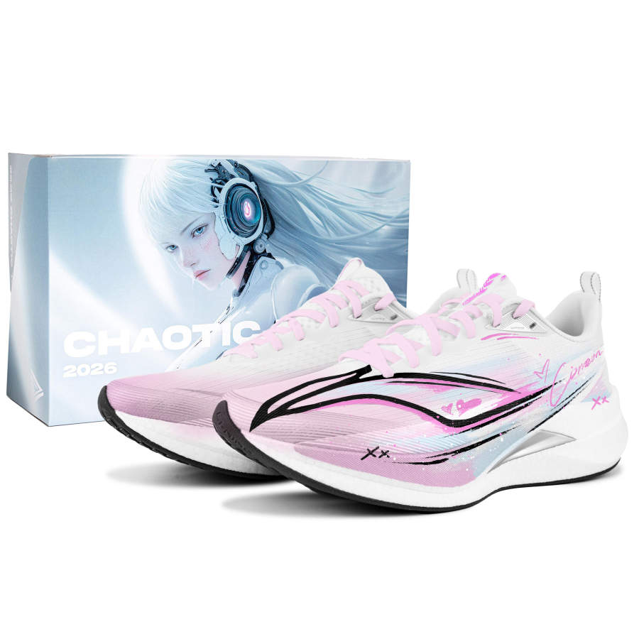 Li-Ning Li Ning Red Hare 9 PRO Cushioning Slip Resistant Low top Running Shoes Unisex Pink