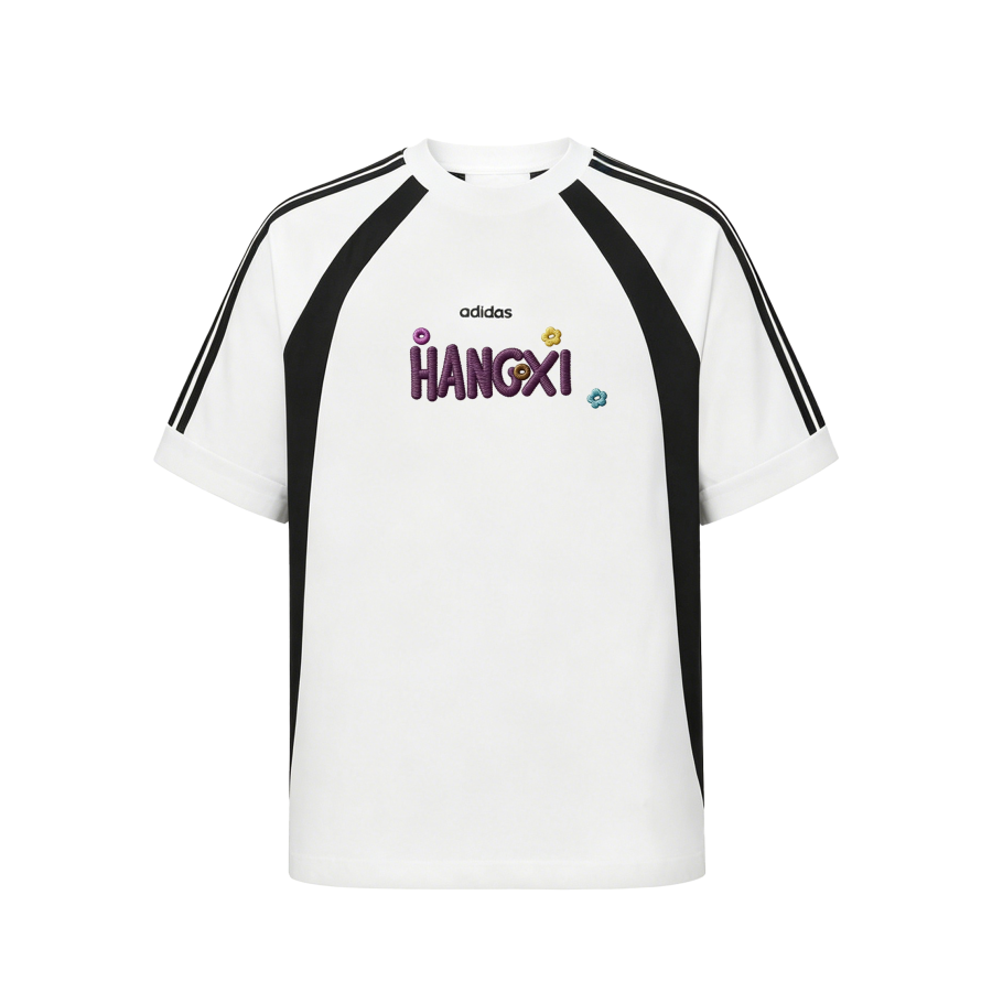 Adidas Adidas T Shirts Unisex White Crew Neck Moderate Straight Fit