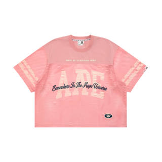 Aape T Shirts Men's Pink PKX Crew Neck Moderate Straight Fit