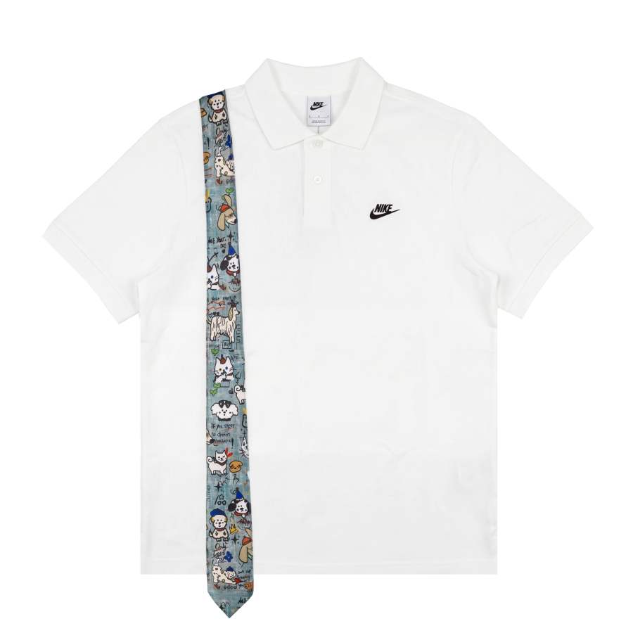 Nike Nike Polo Shirts Unisex White Polo Collar Moderate Straight Fit