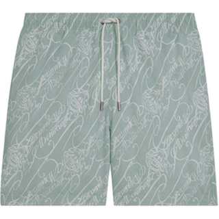 BERLUTI Swimming Shorts Men's Celadon Green Moderate Square Leg Swim Trunks