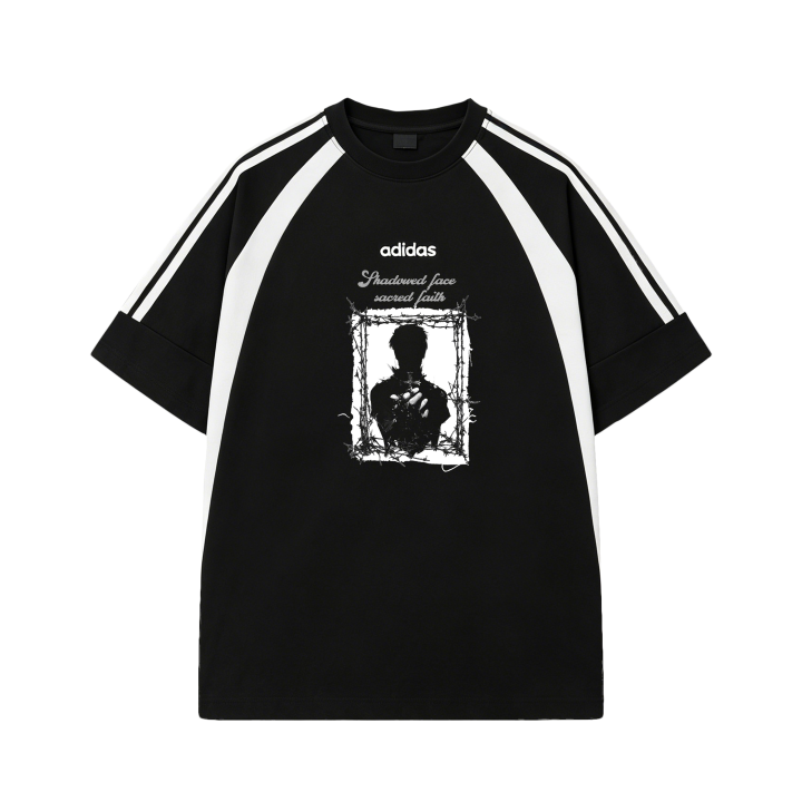 Adidas Adidas T Shirts Men's Black Crew Neck Moderate