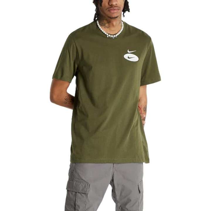 Nike Nike Swoosh T Shirts Men's Green Crew Neck