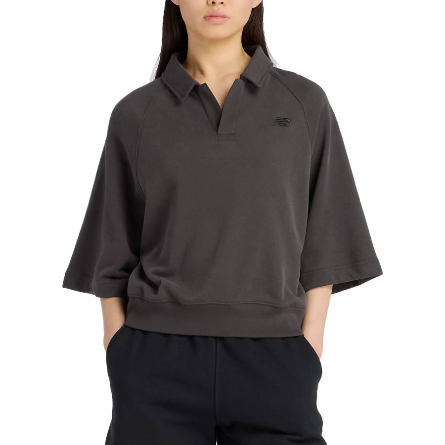 New Balance New Balance Polo Shirts Women's Faded Black Lapel Moderate Other
