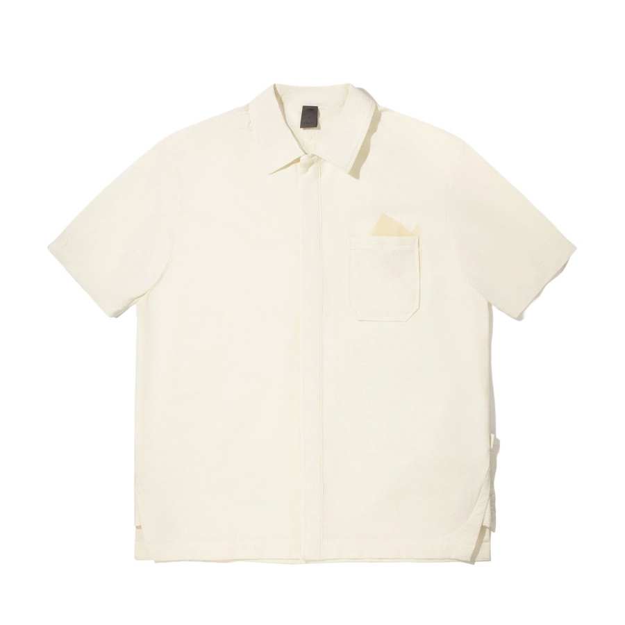 Li-Ning Li Ning Shirts Unisex Papyrus White Lapel Moderate