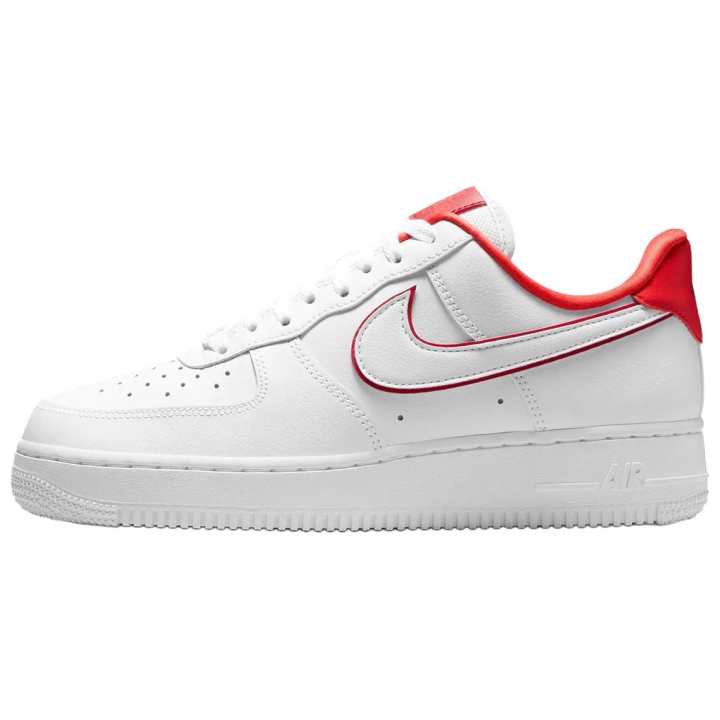 Nike Nike Air Force 1 Low top Skateboard Shoes Women's White Red