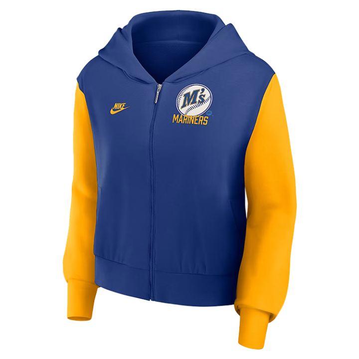 Nike Nike Seattle Mariners Cooperstown Women's Nike Mlb Full-Zip Hoodie