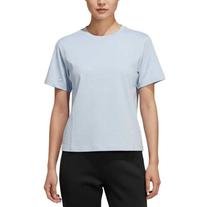 Adidas Adidas T Shirts Women's Blue Crew Neck Moderate