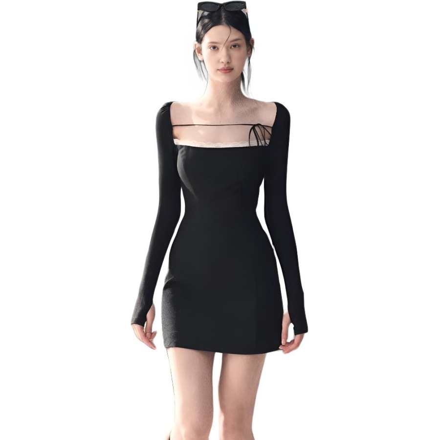 VENICEW Long Sleeved Dress Women's