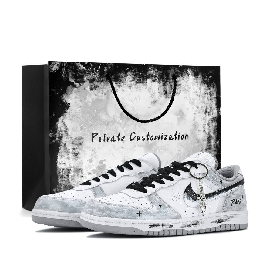 Nike Nike Big Star Scar Artificial Leather Abrasion Resistant Low top Skateboard Shoes Men's
