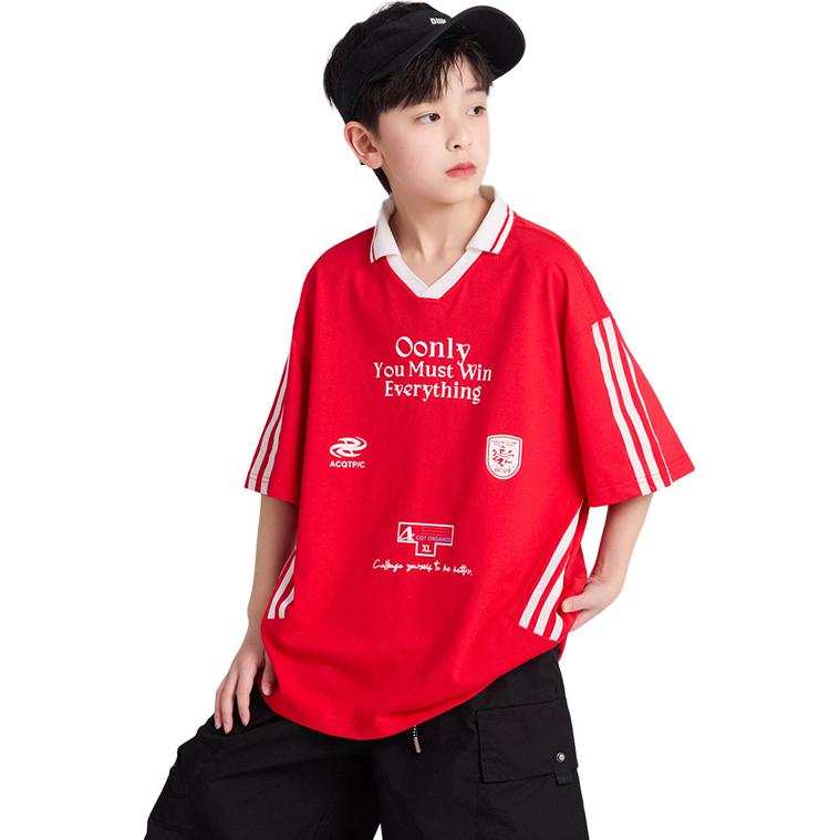 PLANDOO PLANDOO Kids T Shirts Lapel Thin