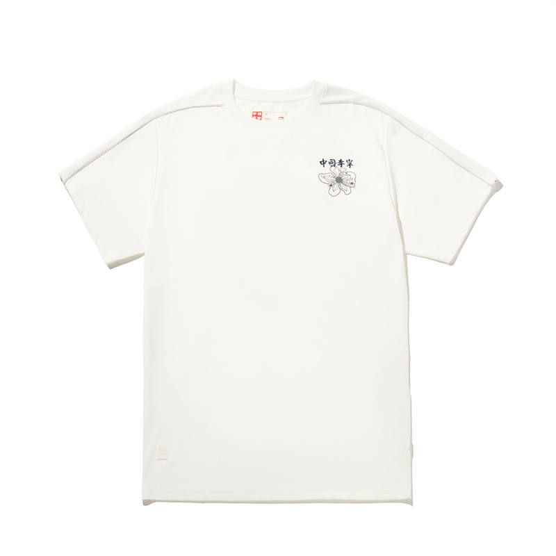 Li-Ning Li Ning Short Sleeved T Shirts Women's Ivory