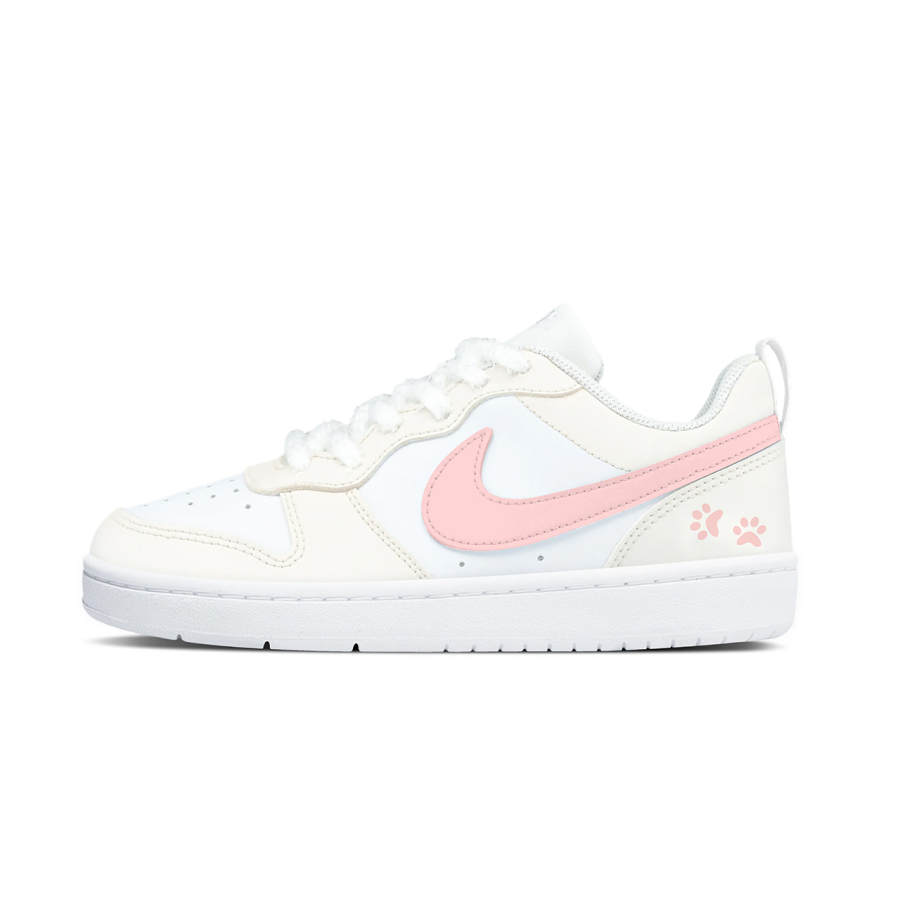 Nike Nike Court Borough Low top Kids' Skateboarding Shoes Beige Pink Teenagers