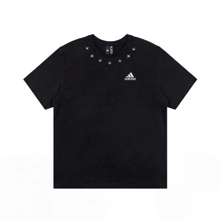 Adidas Adidas T Shirts Unisex Black Crew Neck Moderate Straight Fit