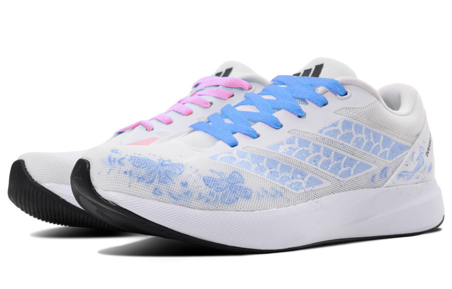 Adidas Adidas Duramo RC Mesh Cushioning Abrasion Resistant Low top Running Shoes Unisex White