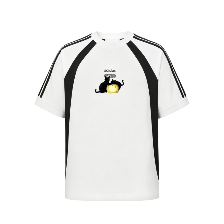 Adidas Adidas T Shirts Unisex White Crew Neck Moderate Straight Fit