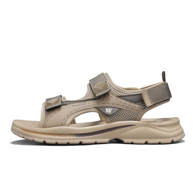 WARRIOR Warrior Synthetic Leather, Textile Beach Sandals Men's