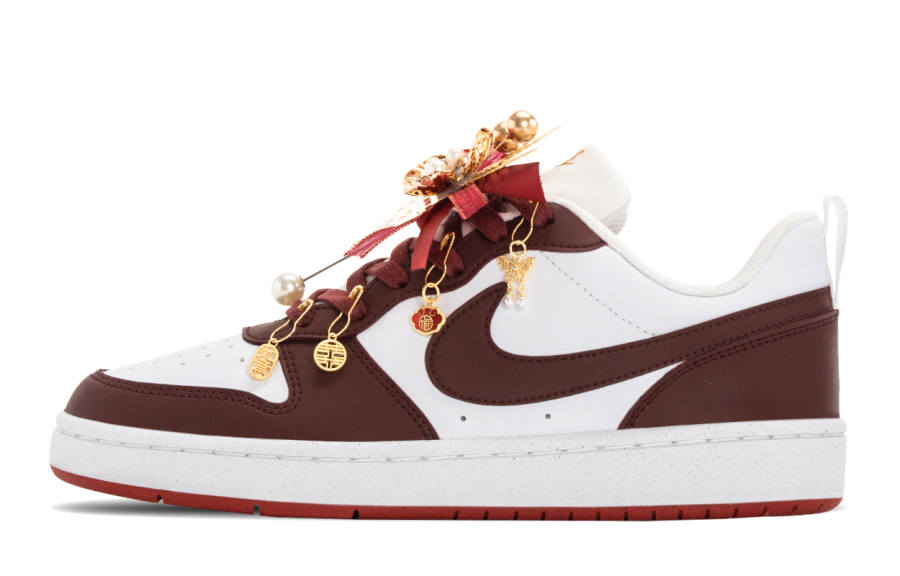 Nike Nike Court Borough Wedding Shoes GS Auspicious Dragon And Phoenix Slip Resistant Abrasion Resistant Low top