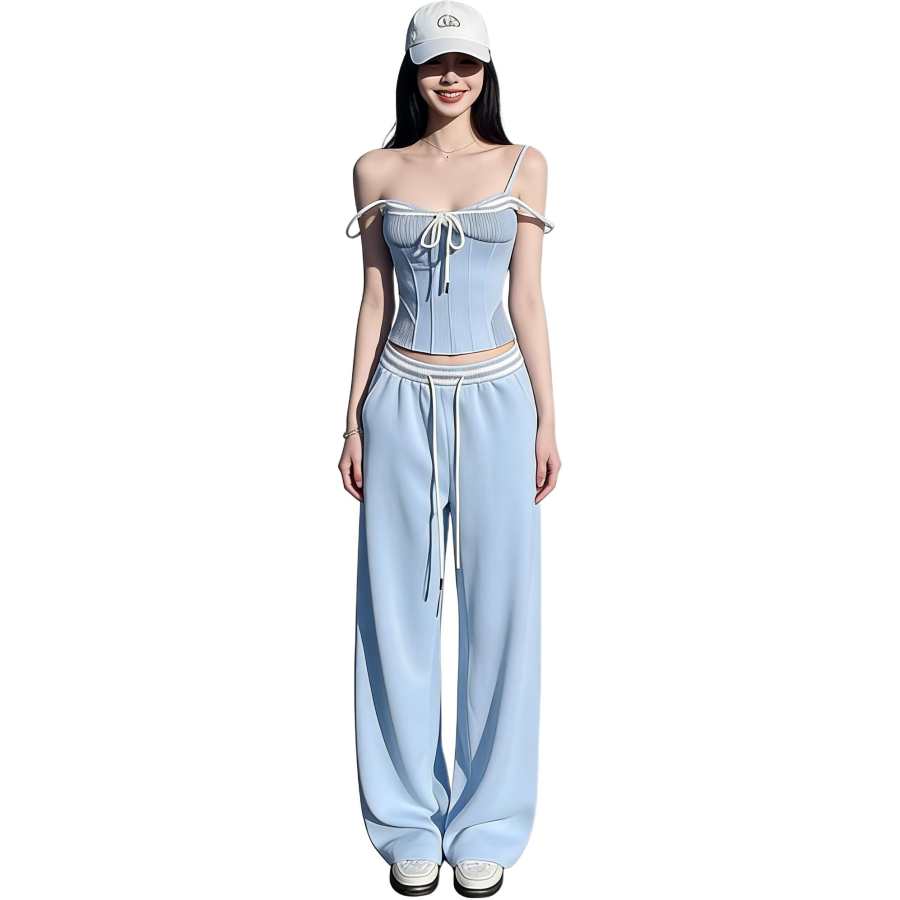 JBBCN Casual Suits Women's Lace Up Moderate Short