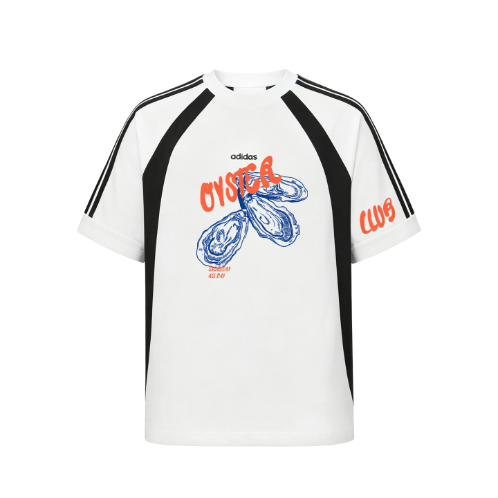 Adidas Adidas T Shirts Unisex White Crew Neck Moderate Straight Fit
