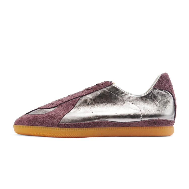PANE Abrasion Resistant Lightweight Breathable Low top German Army Trainers Unisex Silver Red