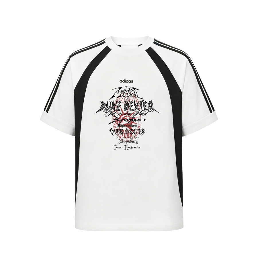 Adidas Adidas T Shirts Unisex White Crew Neck Moderate Straight Fit