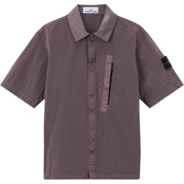 STONE ISLAND Shirts Unisex Purple Gray Moderate