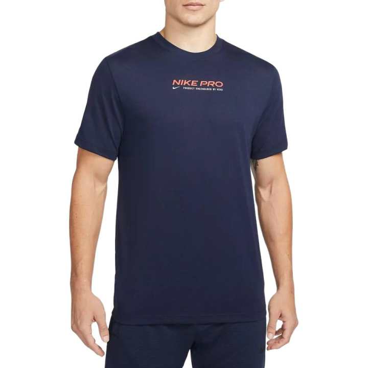 Nike Nike PRO DRI FIT T Shirts Men's Dark Blue Crew Neck